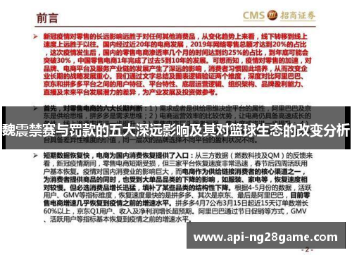 魏震禁赛与罚款的五大深远影响及其对篮球生态的改变分析